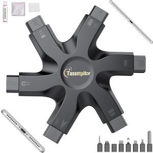 for iPhone Cleaning Kit Phone Port Cleaner, Cleaner Kit for AirPod iPhone Pro Max, Cleaning Putty for Cell Phone Charging Port Lightning Charger Connector Cable Speaker, Repair Restore Tool (Shadow Black)