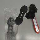 Brake Caliper Compression Tool, Caliper Piston Compressor Tool With Additional 2 pcs Large Steel Plate and 2 Hooks, 360Adjustable Brake Caliper Tool for Single Twin Quad Piston Calipers (Red)