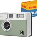 KODAK EKTAR H35 Half Frame Film Camera (Sage, Bundle with 24exp Film)