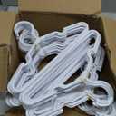 80 Pack White Kids Hangers 11.6 Inch - Baby Clothes Hangers for Toddler & Child, Durable Plastic Children's Hangers for Closet, Pants, Coats, Skirts (Non-Slip, Space-Saving)