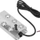 Water Mister Fogger, 1.5m Cable Ultrasonic Water Pond Fountain Fogger Stainless Steel 6 Heads Quiet Ultrasonic Mist Maker for Landscape Garden DC45-48V