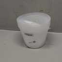 Orchid Pot, 8 Inch 4 Pack Orchid Pots with Holes and Saucers, Clear Plastic Orchid Pots