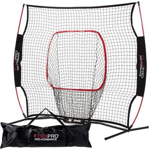 Franklin Sports MLB Flexpro Baseball + Softball Net - 7' x 7' & 5' x 5' Travel Training Nets for Batting Practice, Pitching + Hitting