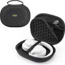 Headphone Case Hard Shell for Bose Quietcomfort/Skullcandy/JBL Tune 720BT/520BT/510BT/Live 770NC/460NC, Super-Slim Upgrade PU Pocket Over-Ear Headset Universal Portable Travel Organizer Bag (Black)