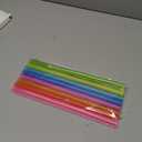 8 Pcs Extra Wide Reusable Smoothie & Boba Straws with 1 Bag & 2 Brushes - Multicolor Big Jumbo, BPA FREE Large Plastic Straws for Smoothies, Bubble Tea(Tapioca, Boba Pearls), Milkshakes