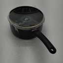 GoodCook Everyday Sauce Pan w/Lid, 3 Quart, Black (3 Quarts)