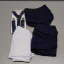 Toddler Baby Boy Clothes Suit 5Pcs Gentleman Wedding Party OutfitsFormal DressShirt+Bowtie+Vest+Suspender Pants,12M-5T (Navy Blue)