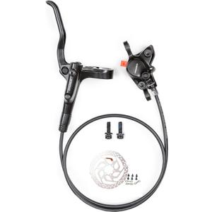 MT200 Hydraulic Brakes with SM-RT56 160mm/180mm Rotors, Left Front 800mm Right Rear 1400mm Aluminum Alloy Levers with Calipers Bike Disc Brakes