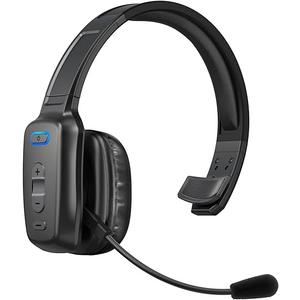LEAYU Bluetooth Headset, Wireless Trucker Headset with Noise Canceling Microphone & Mute Button-60Hrs Truck Driver Headphone for Cellphone Office Work