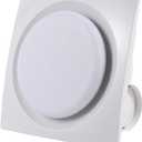 Bathroom Exhaust Fan with LED Light Ceiling Mount Ventilation Fan 90 CFM 1.0 Sones 4 Inch Duct Quiet Bathroom Vent Fan with Light Combo 5000K for Home Bath Office Hotel White (8Inches-Round)