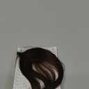 Clip In Bangs 100% Human Hair Wispy Bangs Hair Clip Dark Brown with Temples Real Human Hair Fake Bangs Extensions For Natural Hair