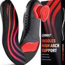 Plantar Fasciitis Insoles: Arch Support Inserts Men Women - Plantar Fasciitis Relief Walking All Day - Orthotic Inserts for Men Women Flat Feet - Shock Absorbing - Athletic - (M(Men 9-10.5/Women 10-11.5), Black)