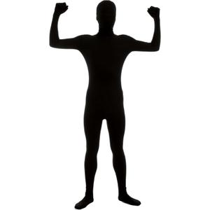 Kids Halloween Full Unisex Black Shadow Bodysuit Jumpsuit Skin Suit Onesie Outfit (
8-10Years)