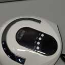 UV Gel Nail Lamp 120W LED Nail Light Fast Dryer for Gel Polish Curing with 4 Timers Portable Handle Large Space Automatic Sensor (White)