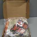 Jetec 30 Pcs Dia De Los Muertos Decoration Set Include Day of the Dead Altar Ofrenda Artificial Marigold Flowers 4.92 Feet Diwali Marigold Garland Light and Monarch Butterfly Decor(Papel Picado)