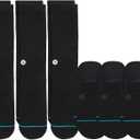 Stance Icon Mixed Socks [6 Pack] (Large, Black)
