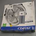 20" Classic Box Fan with Weather-Resistant Motor, 3 Speeds, 22.5" H, White