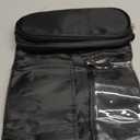 Makeup Brush Bag, Travel Makeup Brush Case Makeup Brush Holder Organizer Cosmetic Bag Portable Roll Up Brush Storage Bag for Makeup Brushes and Cosmetic Essentials (Black)