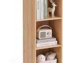 3 Cube Bookcase, Wooden Book Shelf Cube Storage Organizer with Legs, 3 Tier Bookshelf Freestanding Open Shelves for Bedroom, Living Room, Home Office (Oak, 3 Cube)