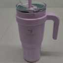 Reduce 24 oz Stainless Steel Tumbler with Handle - Dual-Wall Vacuum Insulated Travel Mug, Sweat-Proof Lid & Reusable Straw - Keeps Drinks Cold for 24 Hrs, Fits Cupholders, Dishwasher Safe -Pina Colada