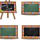 2 x 32.8Ft Groovy Happy Face Bulletin Board Border Colorful Smile Face Die Cut Trim Border Roll for Back to School Classroom Chalkboard Wall Decor