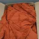 Bedsure Tufted Boho Comforter Set Full Size - Terracotta Boho Bed Set, GentleSoft™ 3 Pieces Farmhouse-Style Embroidery Bedding, Gifts for Woman, Soft Jacquard Full Comforter for All Seasons