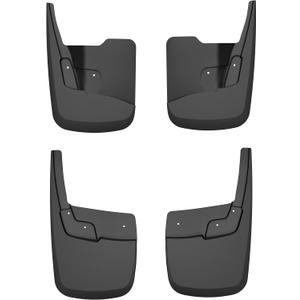 Husky Liners Custom Mud Guards | Fits 2024-2026 Chevrolet Colorado w/Out OEM Fender Flares, Crew Cab | Front & Rear Set, 4-pc Black - 58316