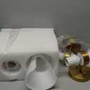 Modern Wall Sconce Set of 2, HWH 2-Light Up Down Wall Light Indoor Vanity Wall Lamp, Brushed Gold Bathroom Vanity Sconce Frosted White Striped Glass Shade, 5HZG97B-2W-2PK BG