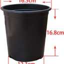 Nursery Pot 1 Gallon 1 Gal 2 Gal 3 Gal 5 Gal 7 Gal 10 Gal 15 Gal Nursery Container Injection Molded Pot Fit for Plants Soil Growers or Hydroponics (10,1 Gallon)