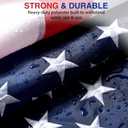 American Flags for Outside 4x6 FT- Heavy Duty US Flag USA Flag with Embroidered Stars, Sewn Stripes & Brass Grommets, Weather-Resistant, 4th of July Decorations
