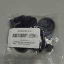 AMI PARTS Universal Oven Knobs - 4 Black Stove Control Knobs & 12 Adapters (4 Long, 8 Short) - Compatible with Most Gas & Electric Ranges & Ovens - Universal Stove Knobs