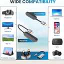 Share Pro Kit All-in-One Wireless HDMI Transmitter and Receiver, Premium Carbon Fiber Design, 4K Decoding 1080P 60Hz, 328ft Long Range, Includes Adapters for Drones Cameras MacBook