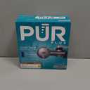 PUR Plus Horizontal Faucet Mount Filtration System with 3-in-1 Lead Reducing Filter, Water Filter for Sink, Lasts 100 Gallons, Compatible with Sinks with External Aerators, Metallic Grey