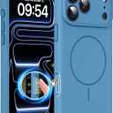 Magnetic for iPhone 17 Pro Case, Compatible with MagSafe, Integrated Silicone Camera Control Cover Protection, 3.0mm Thicken Silicone Phone Cover for 17 Pro 6.3", Lake Blue