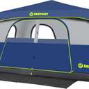 10 Person Instant Tent, Waterproof Pop Up Tents for Camping with Rainfly, 60 Seconds Easy Setup, Automatic Cabin Tent for Family Camping with Expandable Carry Bag & Upgraded Ventilation
