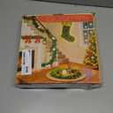 Crblowh 6 Ft Norfolk Pine Garland, Christmas Garland with Lights Automatic ON/Off, Christmas Decorations Indoor Outdoor, Real Touch Artificial Cedar Garland for Table, Fireplace, Mantle, Wall