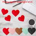 4 x Personalized Leather Heart Bookmark with Initial, Cute Letters Custom Corner Book Mark for Reading Women, Student, Book Lovers, Teacher Appreciation Gifts, Book Accessories (E)