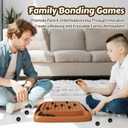 Magnet Game, Magnetic Game Chess 40 Piceses, Family Games for Kids and Adults, Board Game for Kids 8-12 Family Games Night 2-4 Players, Gifts for Teens Kid (Brown)