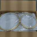39.37 Inch Modern LED Ceiling Light Fixture, 60W Flush Mount Ceiling Light, 3000K-6000K Adjustable Color Temperature, 5 Ring Design, Gold