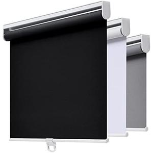 Amazon.com: AOSKY Cordless Roller Shades Blackout Blinds for Windows Room Darkening Rolled Up Shades with Spring System, UV Protection Window Shades Door Blinds for Home and Office (35.5" W x 72" H, Black) : Home & Kitchen