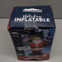 Joiedomi 6 FT Christmas Inflatable Santa with Gift Bag, Blow Up Xmas Inflatable Decorations with Build in LEDs for Christmas Decor, Yard Outdoor Garden Lawn Winter Decorations