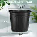 RAOOKIF 7 Gallon Nursery Pots, Flexible 7 Gallon Pots for Plants, Plastic Plant Pots for Seedling, Cuttings, Succulents, Transplanting (7gallon-10pack)