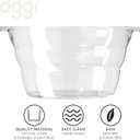OGGI Acrylic Oval Party Tub - Clear Beverage Cooler w/Handles, Wine Cooler, Beer Chiller, Ideal Party Tubs for Drinks, Use Ice Tub for Indoor or Outdoor Bars, 18.5" x 11"