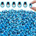 Syhood 200 Pcs Snowman Erasers Bulk Winter Mini Erasers Christmas for Kids Holiday Pencil Fun Stationery Party Favor Stocking Gift Filling Home School Classroom Reward Work Decoration