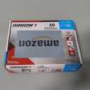 Arrow Pneumatic Staple Gun, Oil-Free Upholstery Stapler with 3750 Pieces T50 1/4", 3/8", 1/2" Staples, Adjustable Exhaust, for Woodworking, Professional and DIY Projects, PT50