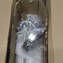 TOBUSA 6-Light Silver Semi Flush Mount Ceiling Light Fixture, Modern Industrial Brushed Nickle Sputnik Ceiling Light, E26 Close to Ceiling Light for Kitchen Bedroom Dining Room Living Room Hallway