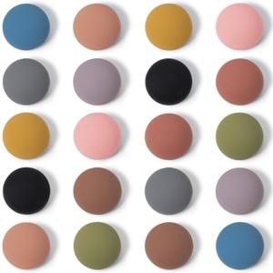 rhinocats 20Pcs Fridge Magnets, Cute Locker Decor Magnet, Colorful Decorative Matte hemispheric Refrigerator Magnets, Strong Whiteboard Magnets for Classroom, Office, or Home Use