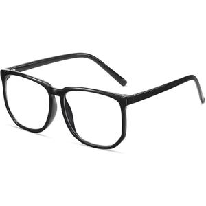 TR90 Oversized Blue Light Blocking Glasses Men Women Ultralight Nerd Square Computer Games Black Large Eyewear (01) TR90 Oversized Blue Light Blocking Glasses Men Women Ultralight Nerd Square Computer Games Black Large Eyewear (01)