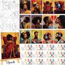 Zhanmai 12 Pack Pre Drawn Canvas for Painting Sip and Paint Kit 8" x 10" Paint Party Set Canvas Painting Pre Printed Canvases for Party Favor DIY Virtual Adult's Date Night(Fashionable Couple)