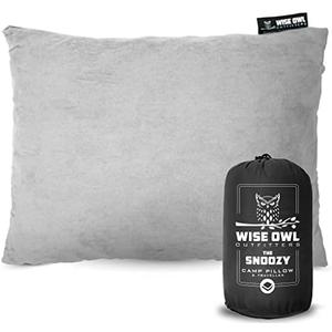 Wise Owl Outfitters Camping Pillow – Memory Foam Travel Pillow for Airplane Sleeping, Hiking, Backpacking & Outdoor Use - Small & Portable for Adults, Car, Camp & Tent